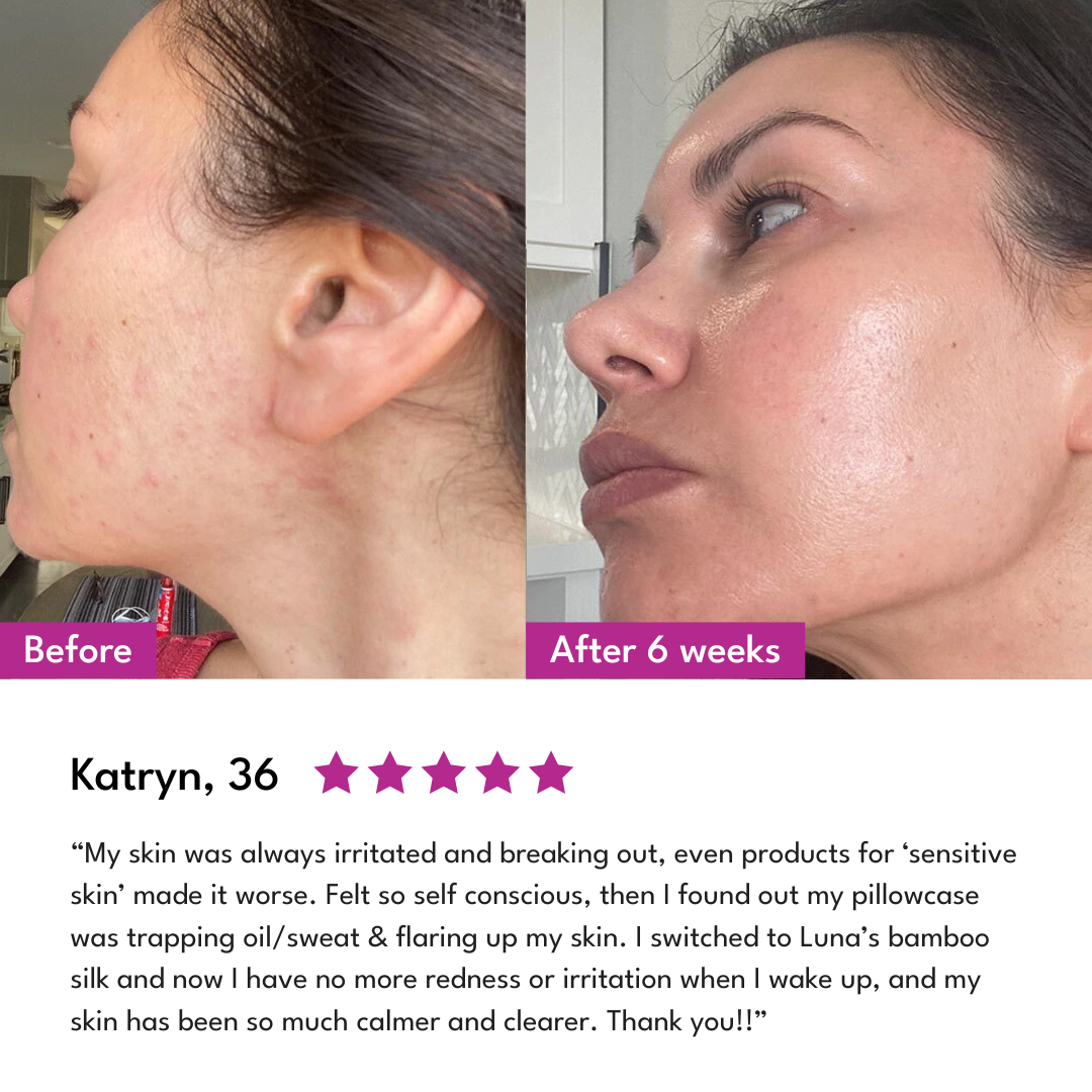 Luna Silk™ Premium Bamboo Silk Pillowcase