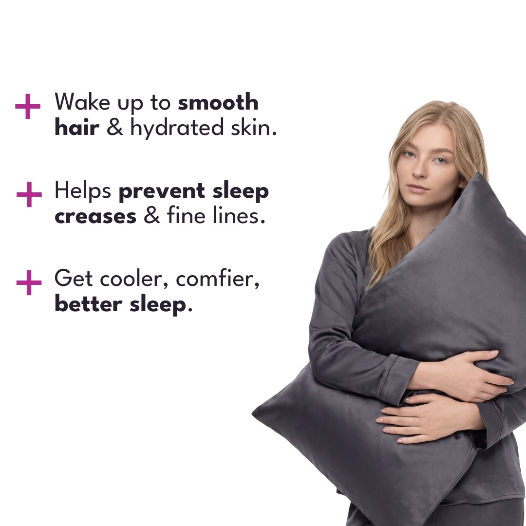 Luna Silk™ Premium Bamboo Silk Pillowcase